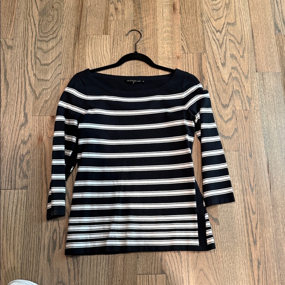Rag and Bone seater - medium - black and white